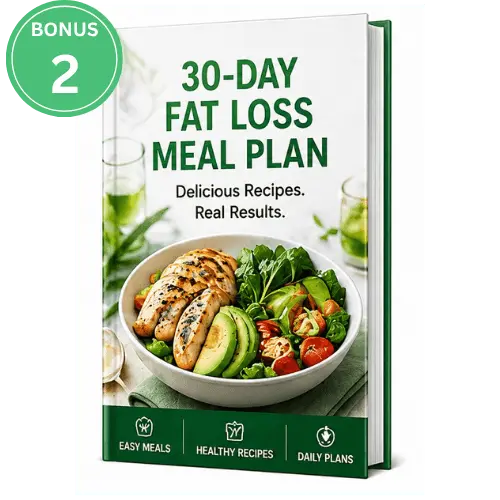 30-Day Fat Loss Meal Plan — free bonus with Valiora 3 and 6 bottle orders